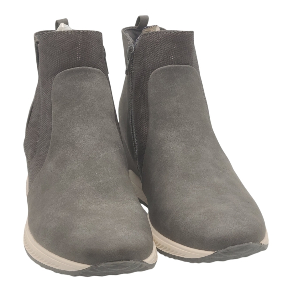 BareTraps Jaci Ankle Boot Wedge Gray Size 10